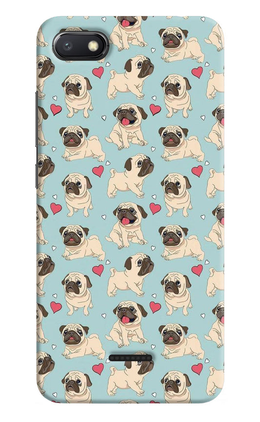 Pug Dog Redmi 6A Hard Case Back Cover by Casekaro