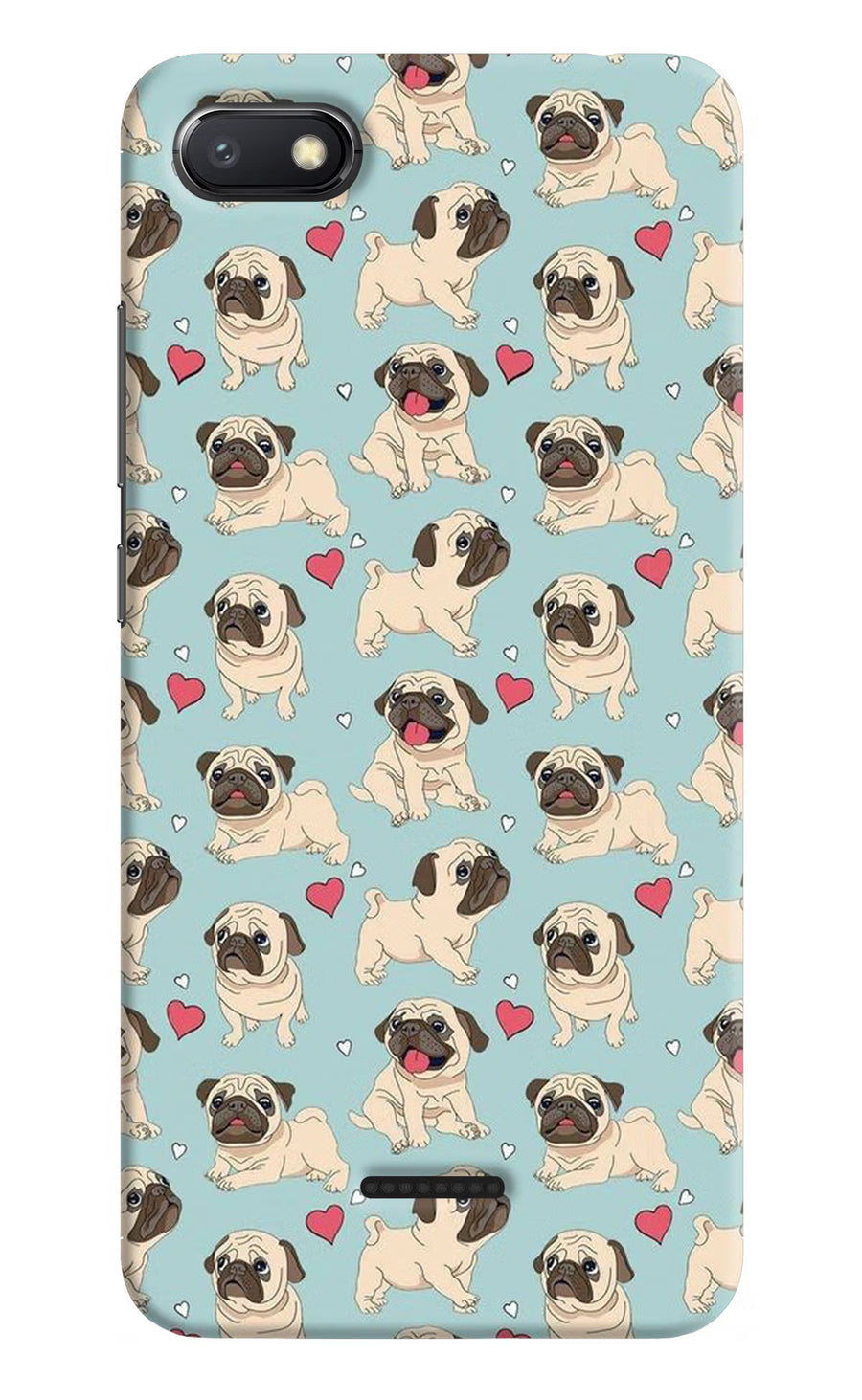 Pug Dog Redmi 6A Back Cover, Hard case