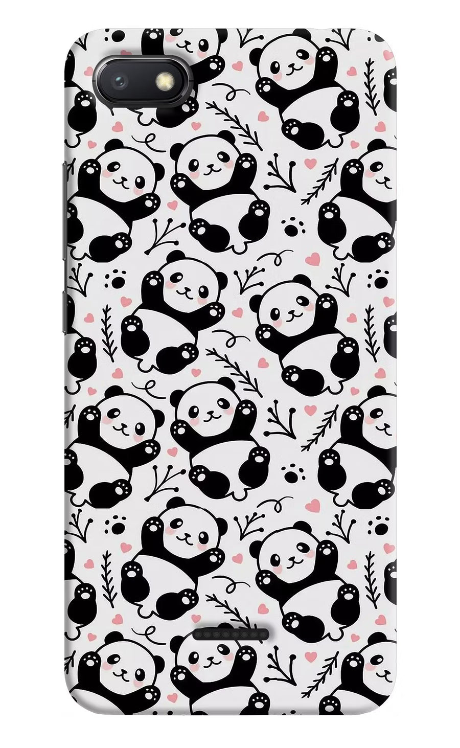 Cute Panda Redmi 6A Back Cover, Hard case
