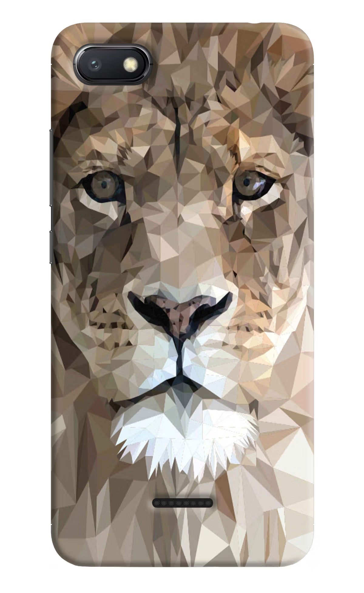 Lion Art Redmi 6A Hard Case Back Cover by Casekaro