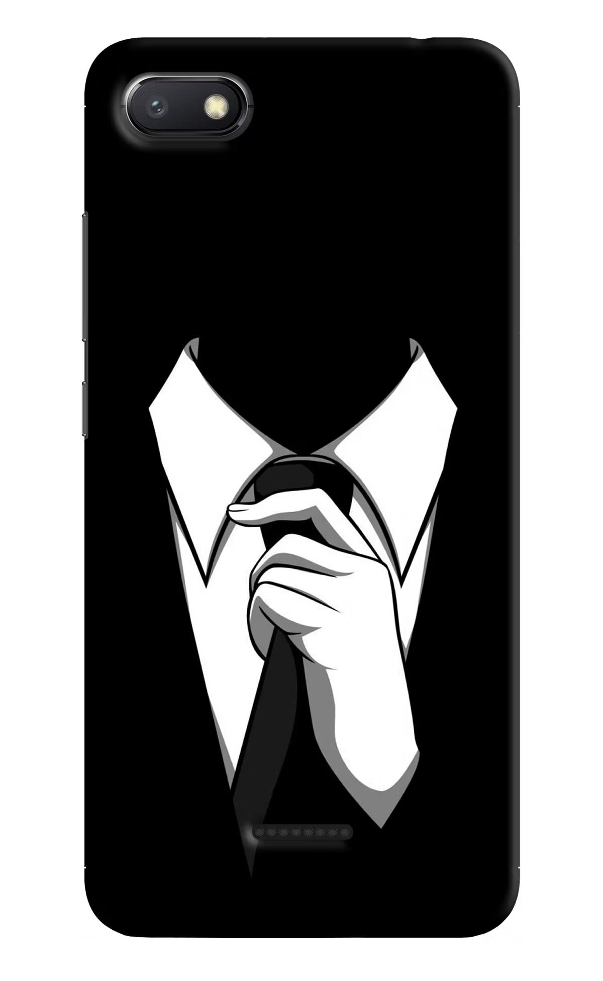 Black Tie Redmi 6A Hard Case Back Cover by Casekaro