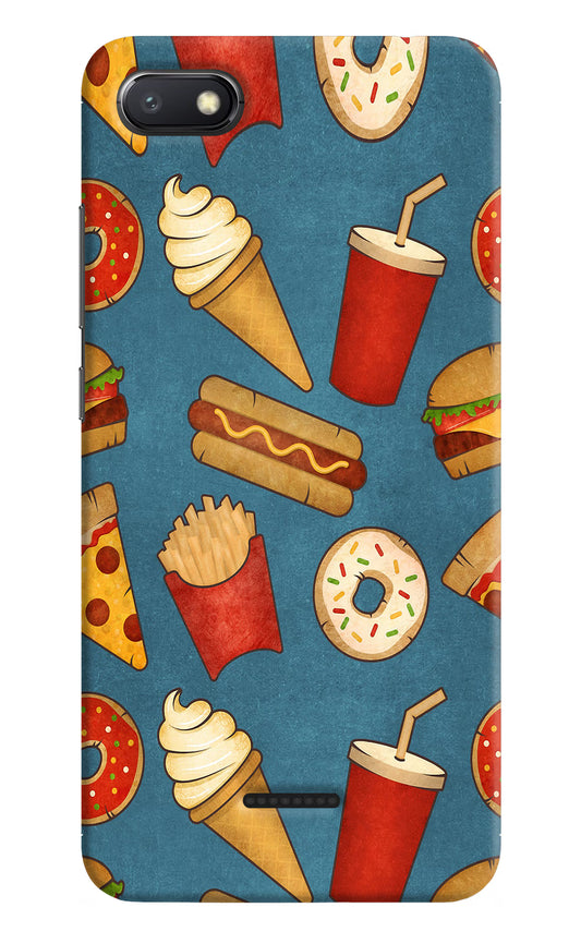 Foodie Redmi 6A Hard Case Back Cover by Casekaro