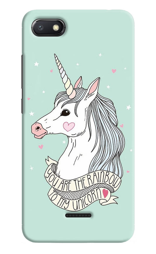 Unicorn Wallpaper Redmi 6A Hard Case Back Cover by Casekaro