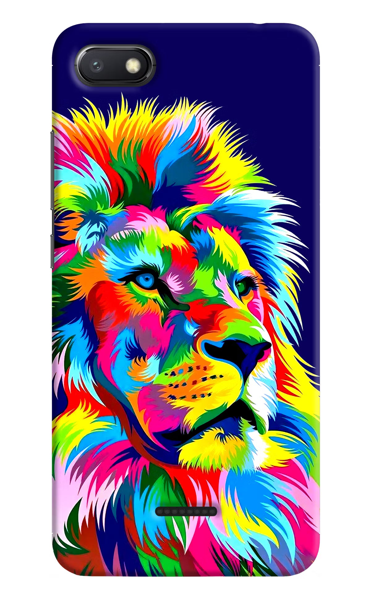 Vector Art Lion Redmi 6A Hard Case Back Cover by Casekaro