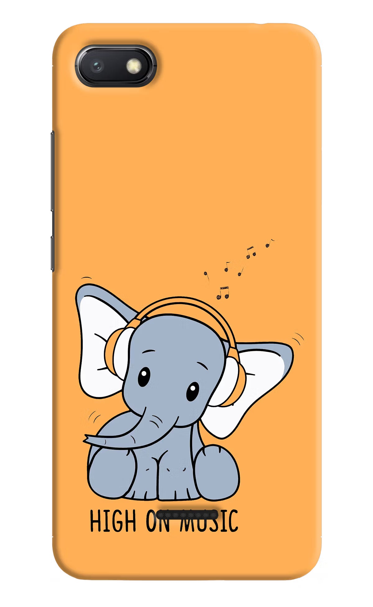 High On Music Redmi 6A Hard Case Back Cover by Casekaro