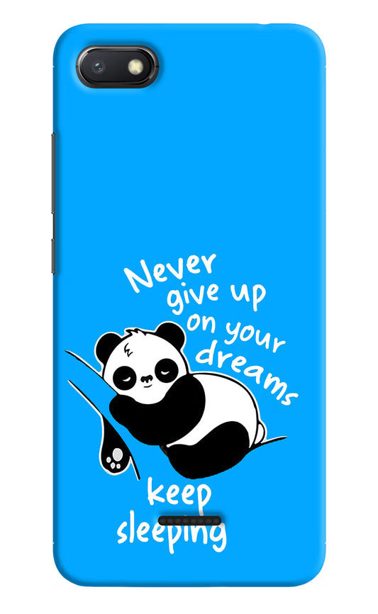 Keep Sleeping Redmi 6A Hard Case Back Cover by Casekaro