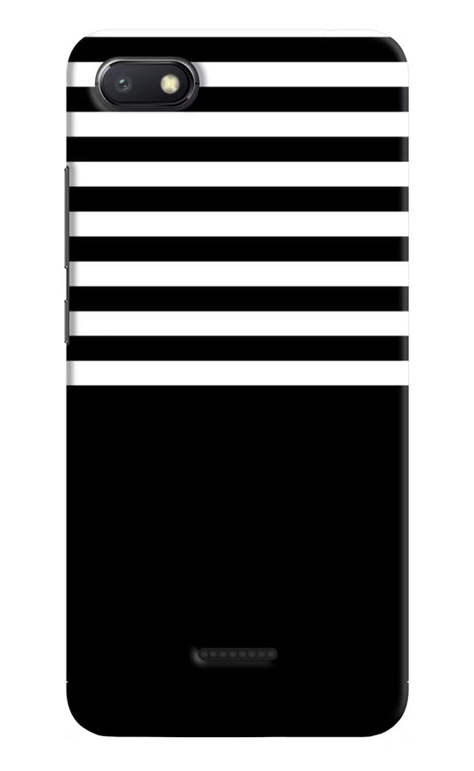 Black and White Print Redmi 6A Hard Case Back Cover by Casekaro