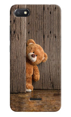 Teddy Wooden Redmi 6A Hard Case Back Cover by Casekaro