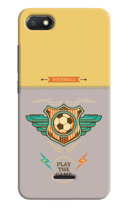 Football Redmi 6A Hard Case Back Cover by Casekaro