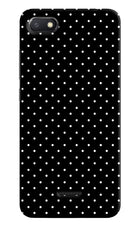 White Dots Redmi 6A Hard Case Back Cover by Casekaro