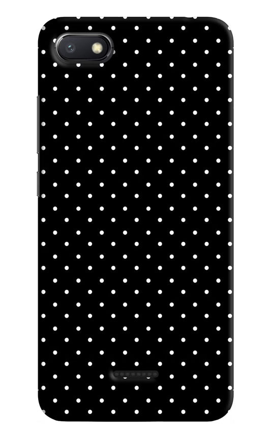 White Dots Redmi 6A Hard Case Back Cover by Casekaro