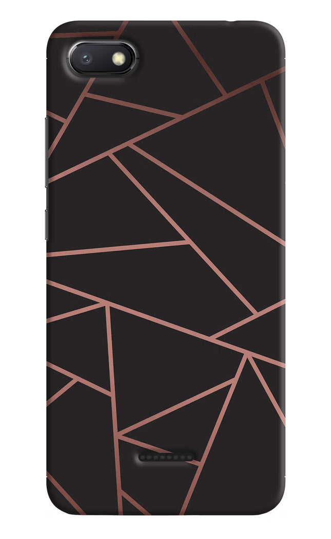 Geometric Pattern Redmi 6A Hard Case Back Cover by Casekaro