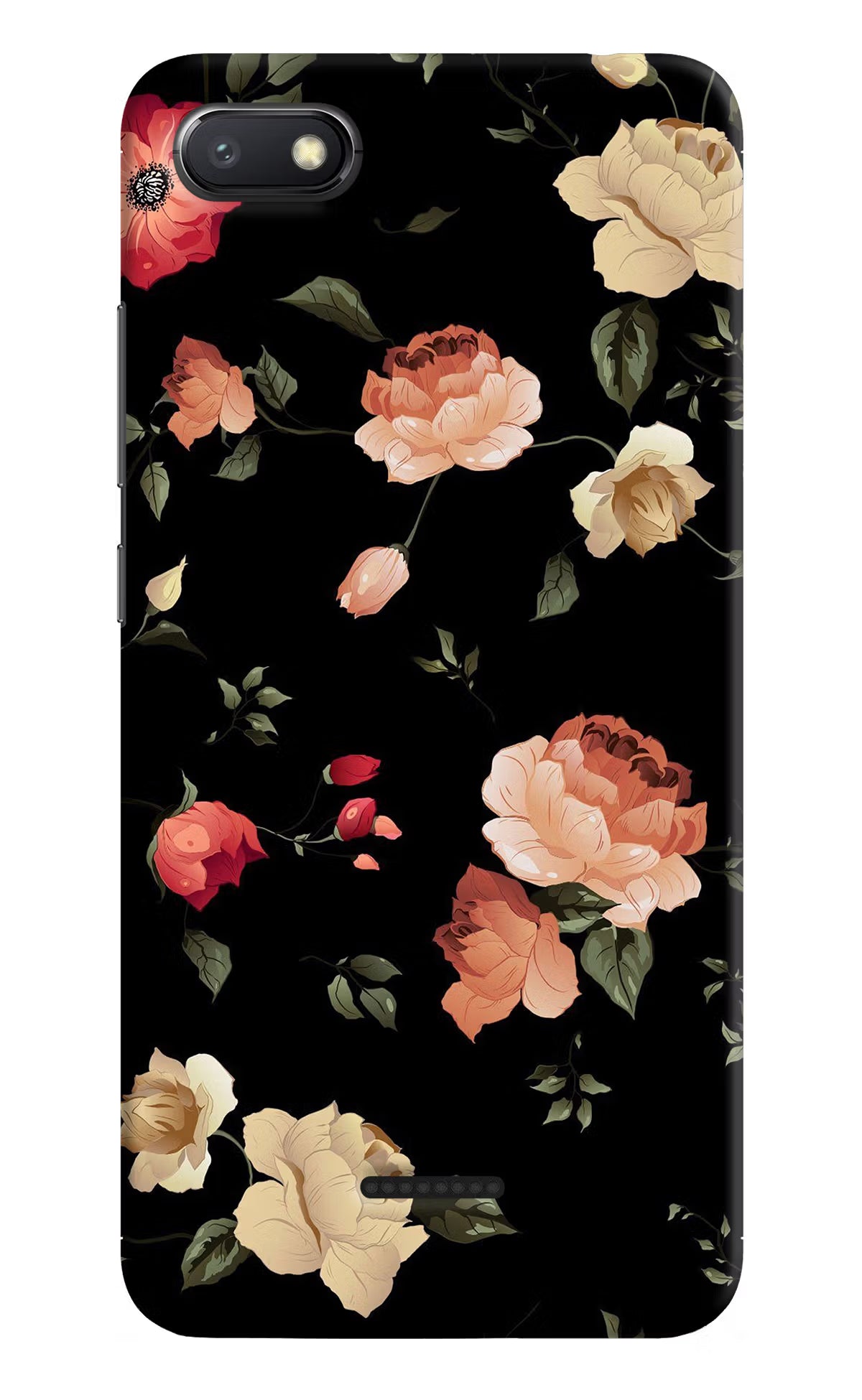 Flowers Redmi 6A Hard Case Back Cover by Casekaro