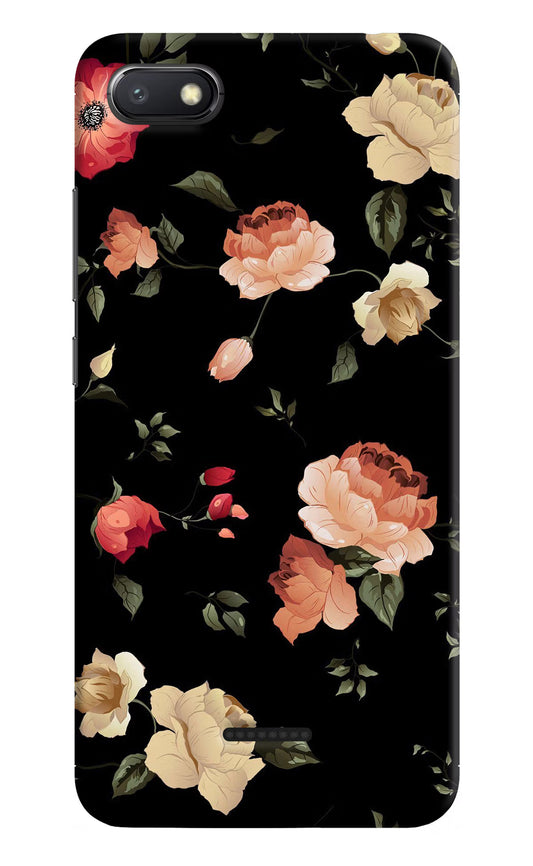 Flowers Redmi 6A Hard Case Back Cover by Casekaro