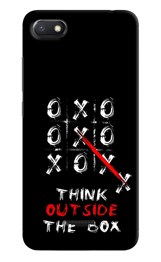 Think out of the BOX Redmi 6A Hard Case Back Cover by Casekaro