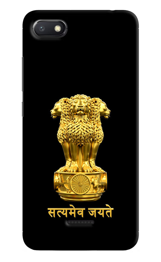 Satyamev Jayate Golden Redmi 6A Hard Case Back Cover by Casekaro