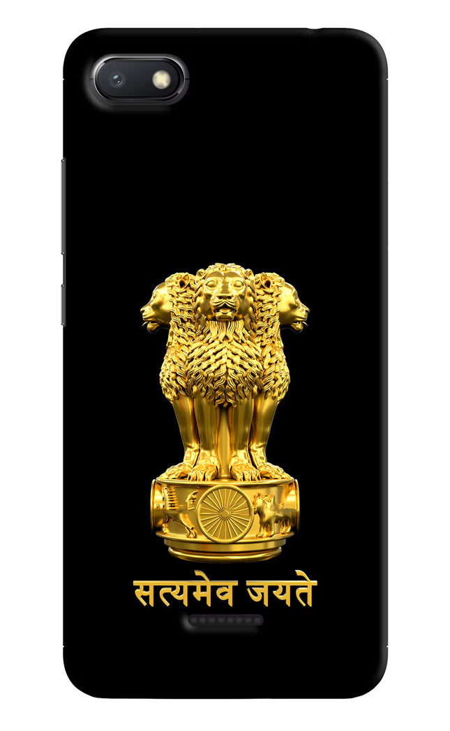 Satyamev Jayate Golden Redmi 6A Hard Case Back Cover by Casekaro
