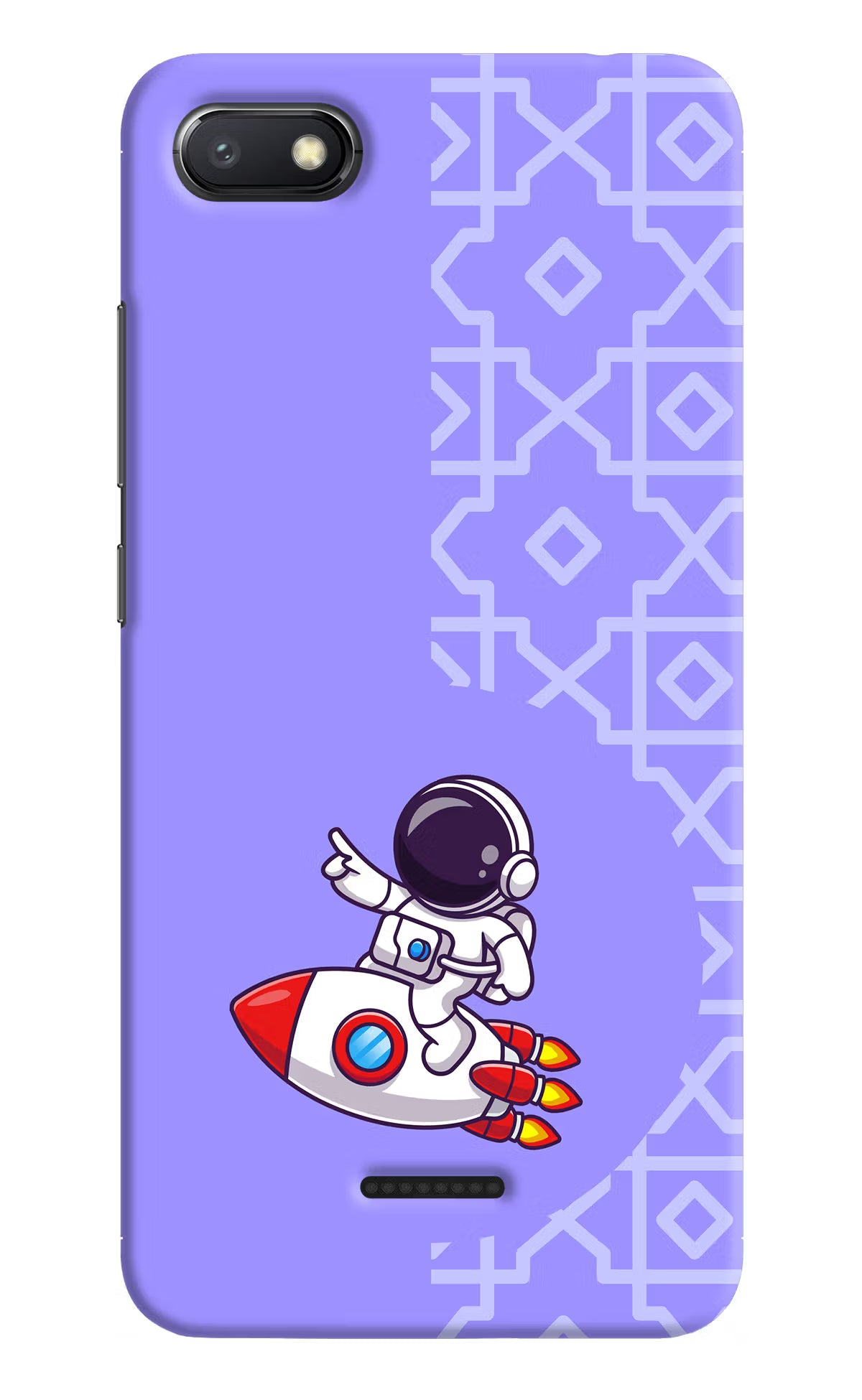 Cute Astronaut Redmi 6A Hard Case Back Cover by Casekaro