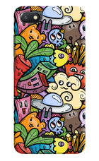 Veggie Doodle Redmi 6A Hard Case Back Cover by Casekaro