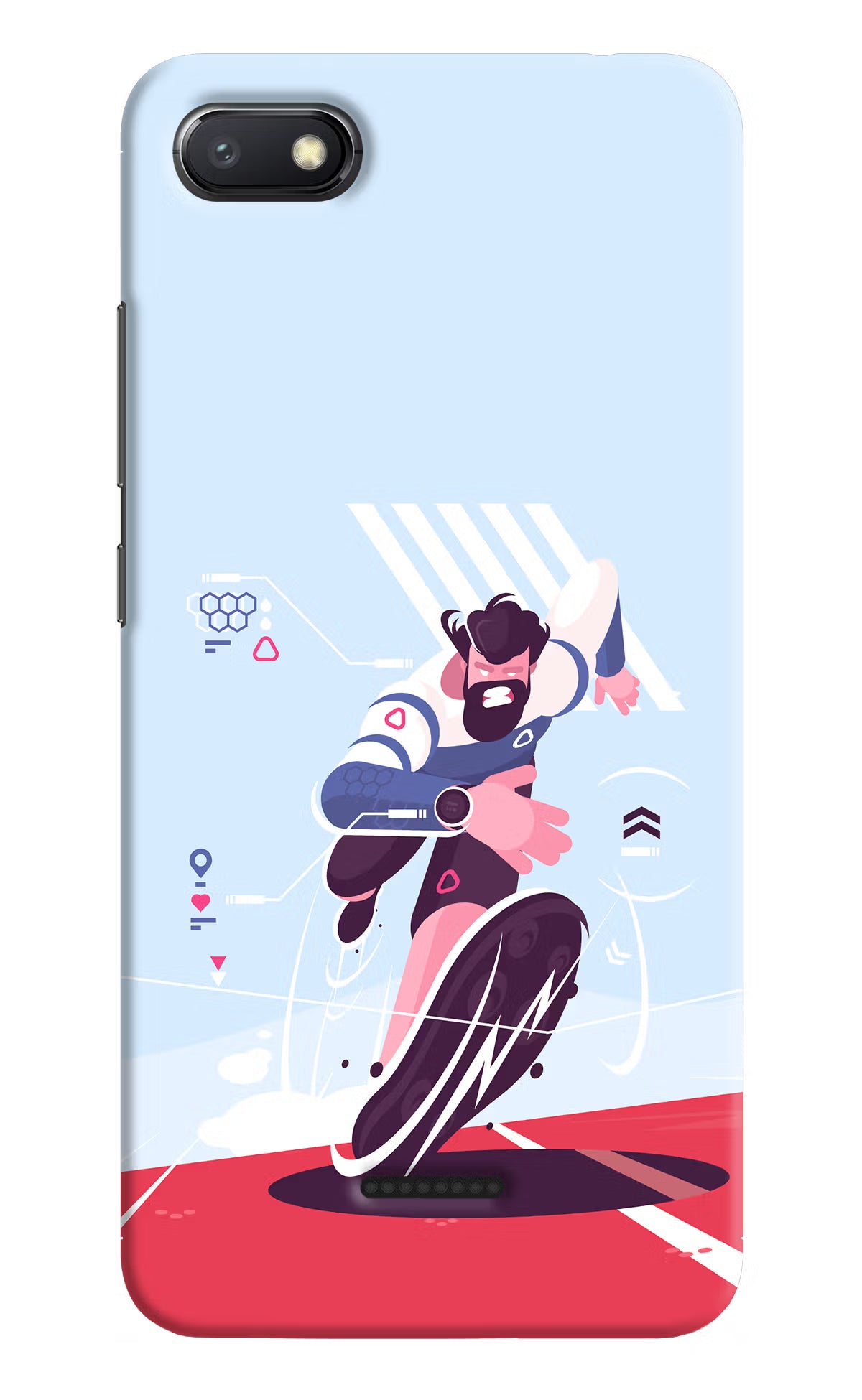 Run Pro Redmi 6A Hard Case Back Cover by Casekaro