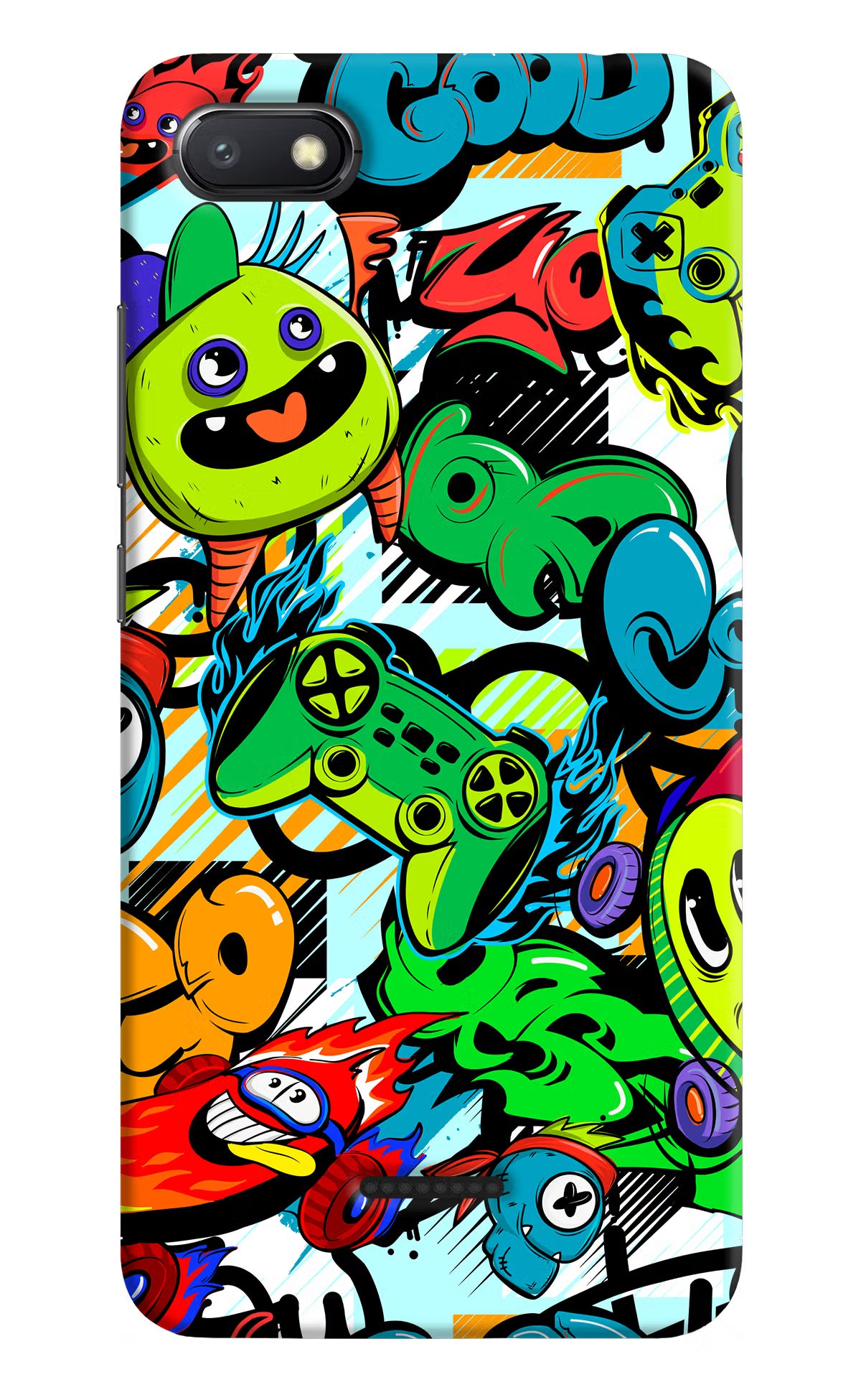 Game Doodle Redmi 6A Hard Case Back Cover by Casekaro