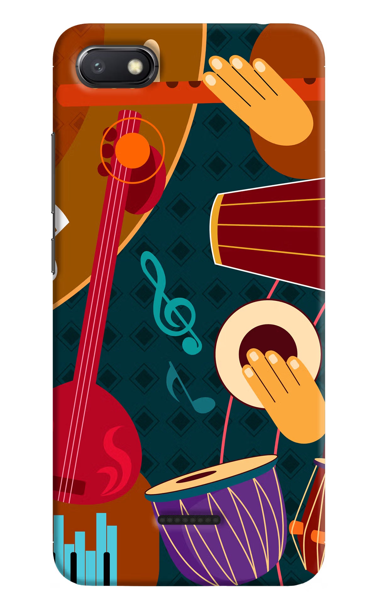 Music Instrument Redmi 6A Hard Case Back Cover by Casekaro