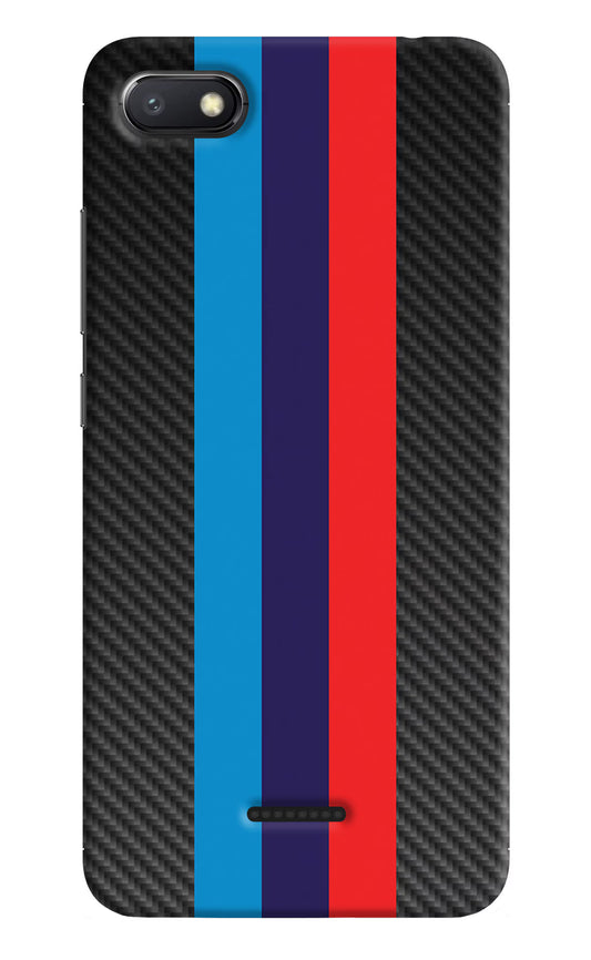 BMW Stripes Pattern Redmi 6A Hard Case Back Cover by Casekaro