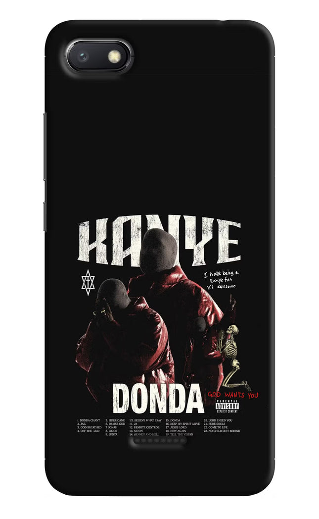 Donda Kanye West Redmi 6A Hard Case Back Cover by Casekaro