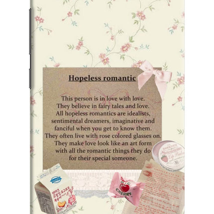 Hopeless Romantic Redmi 6A Hard Case Back Cover by Casekaro