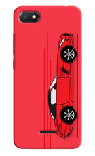Red Velocity Redmi 6A Hard Case Back Cover by Casekaro