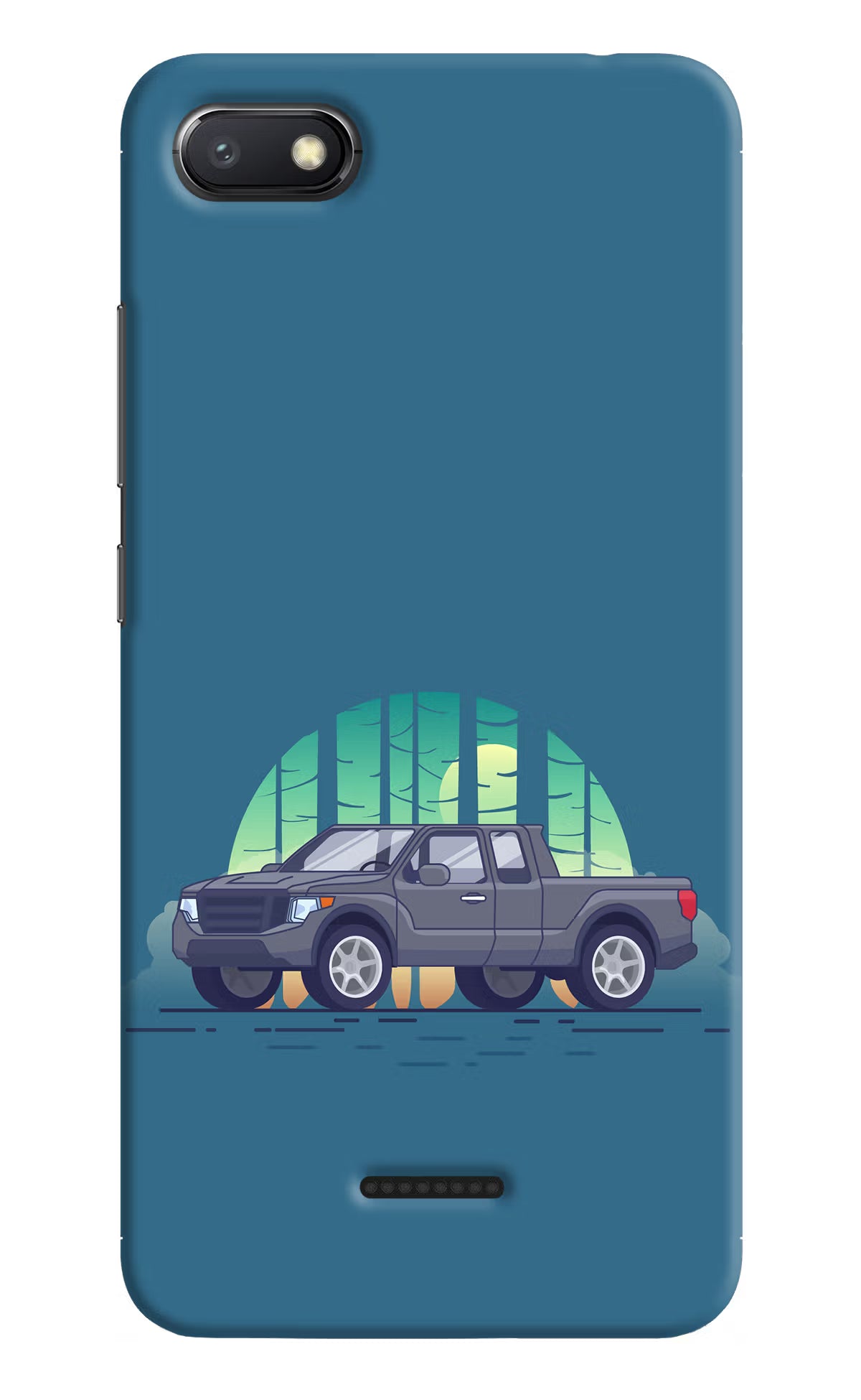 Retro Garage Vibe Redmi 6A Hard Case Back Cover by Casekaro