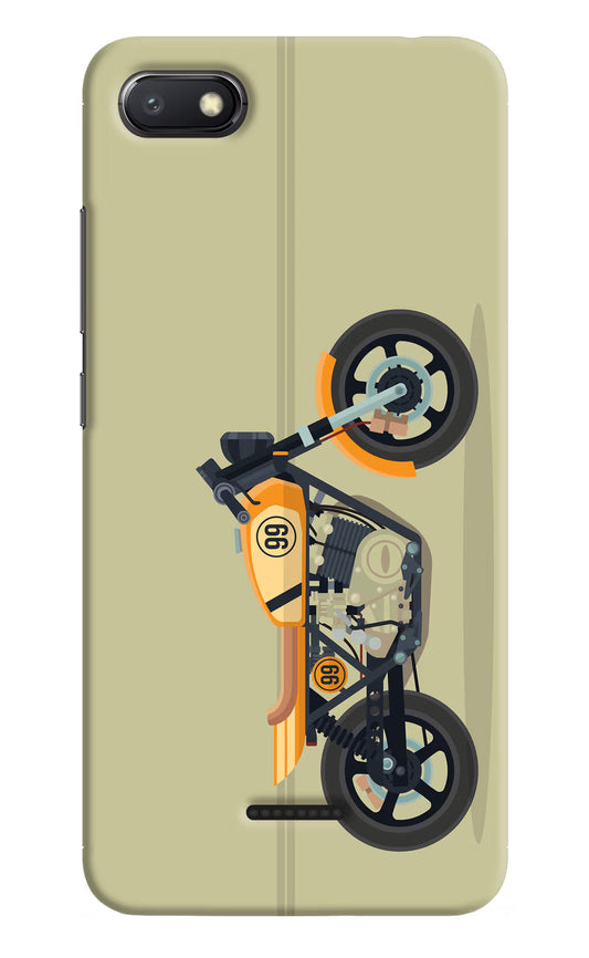 Vertical Speedster Redmi 6A Hard Case Back Cover by Casekaro