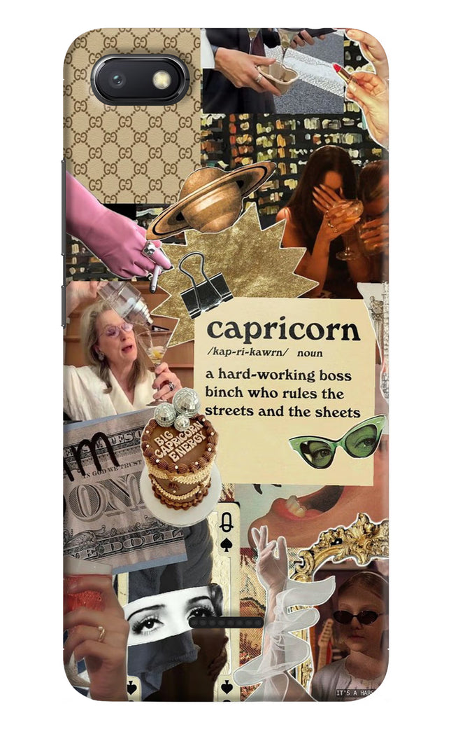 Capricorn Zodiac Redmi 6A Hard Case Back Cover by Casekaro