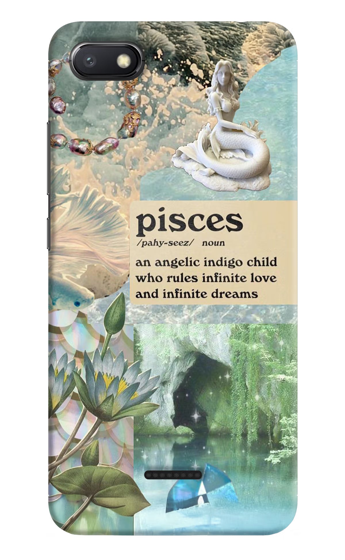 Pisces Zodiac Redmi 6A Hard Case Back Cover by Casekaro