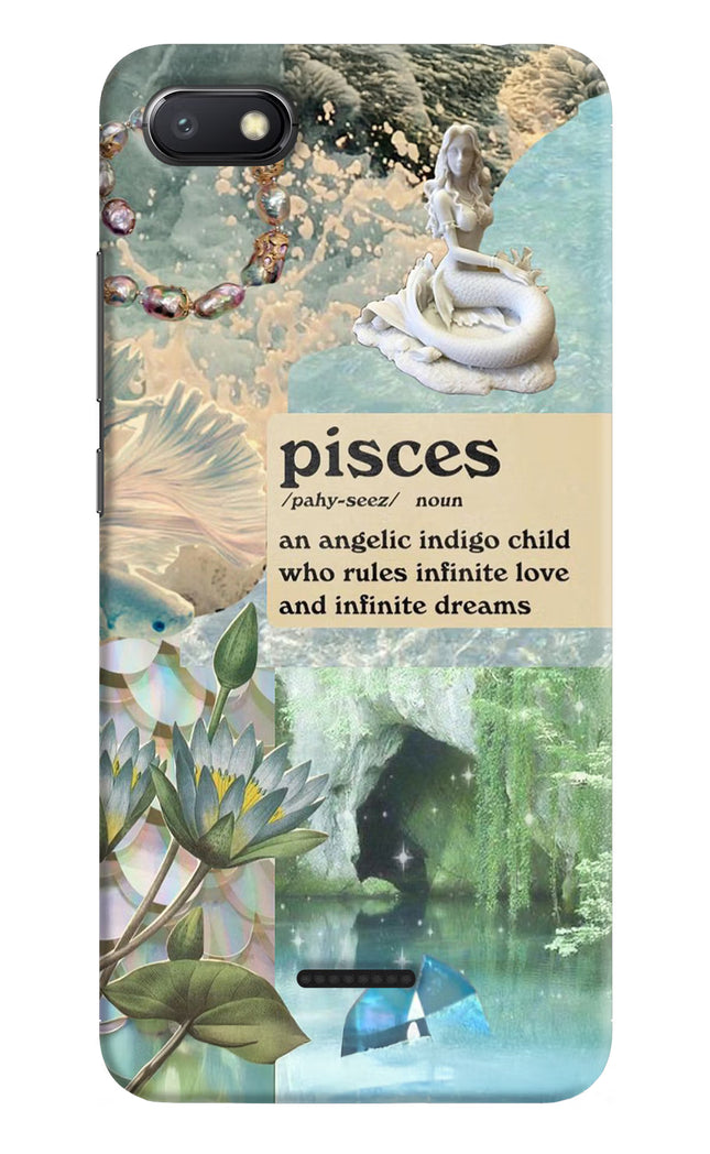 Pisces Zodiac Redmi 6A Hard Case Back Cover by Casekaro