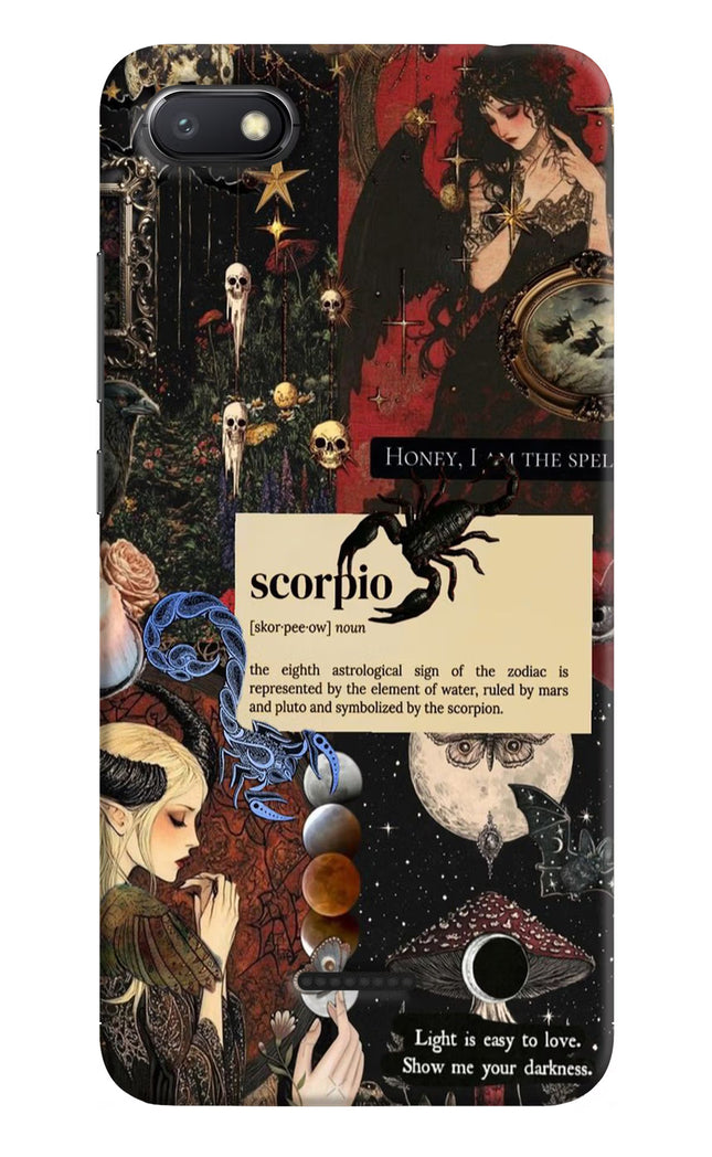 Scorpio Zodiac Redmi 6A Hard Case Back Cover by Casekaro