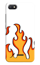 Fired Up – White Redmi 6A Hard Case Back Cover by Casekaro