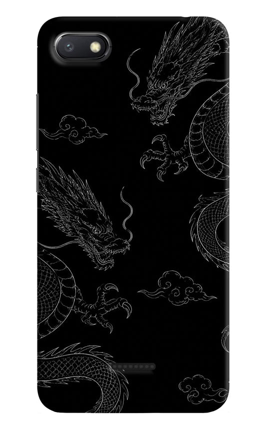 Twin Dragons Redmi 6A Hard Case Back Cover by Casekaro