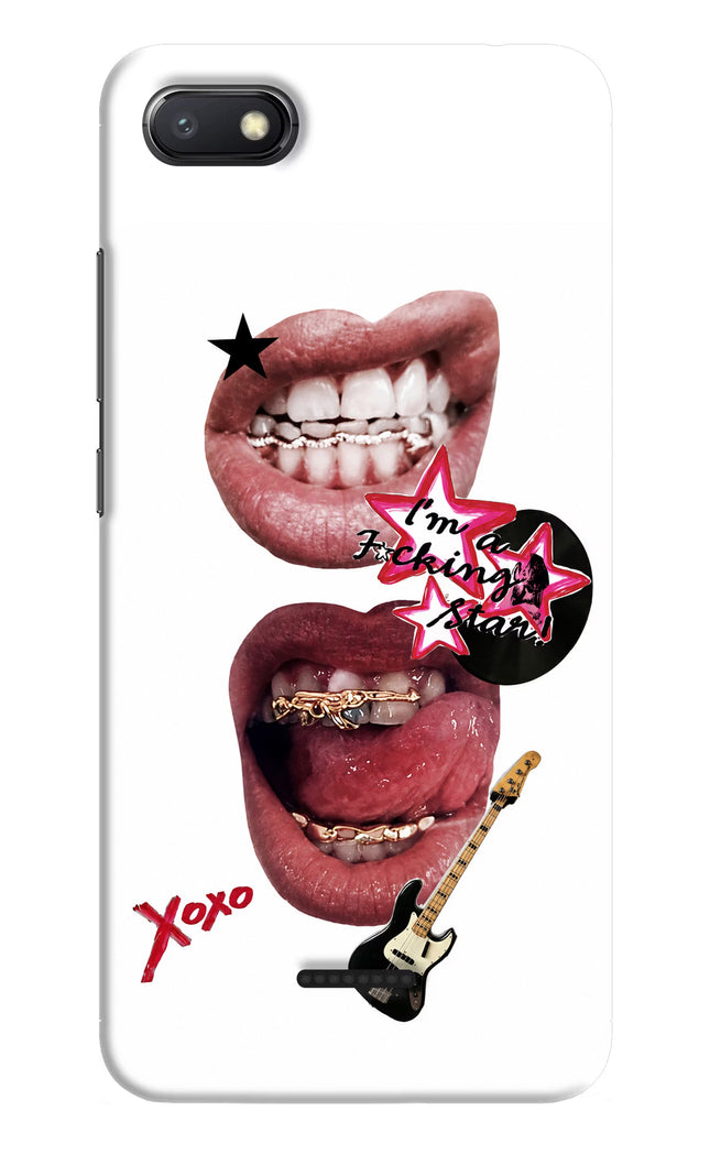 Rockstar Redmi 6A Hard Case Back Cover by Casekaro
