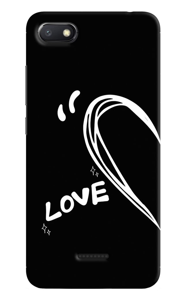 Love Line Redmi 6A Hard Case Back Cover by Casekaro