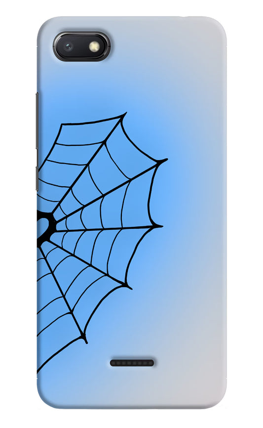 Blue Web Redmi 6A Hard Case Back Cover by Casekaro