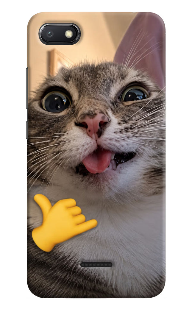 Silly Cat Call Redmi 6A Hard Case Back Cover by Casekaro
