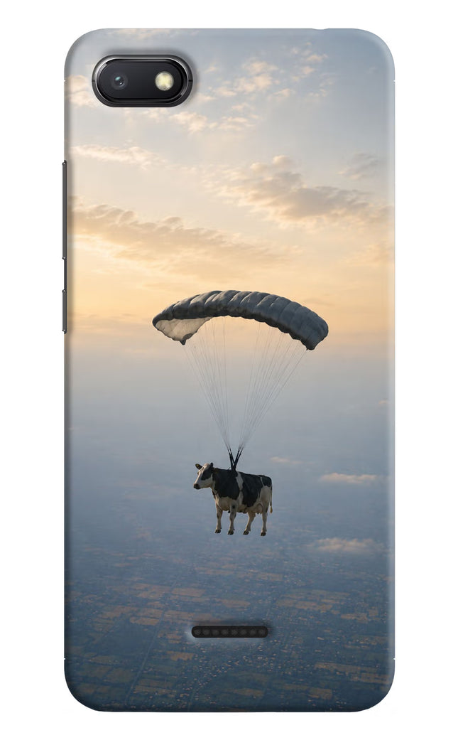 Skydiving Cow Redmi 6A Hard Case Back Cover by Casekaro
