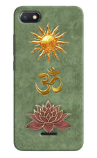 Om & Lotus Redmi 6A Back Cover