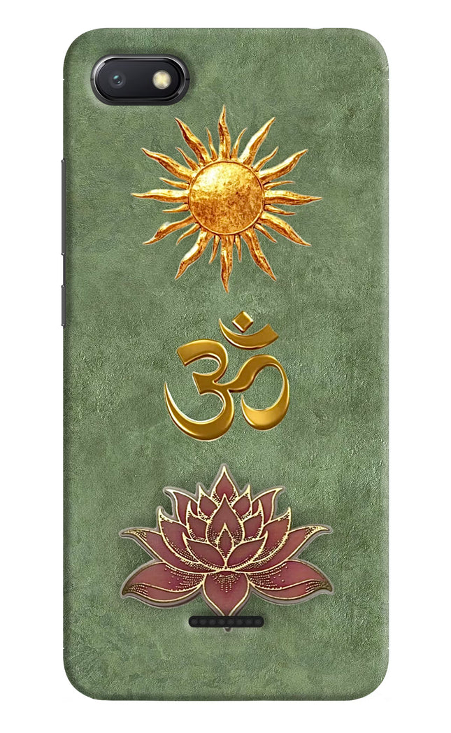 Om & Lotus Redmi 6A Back Cover