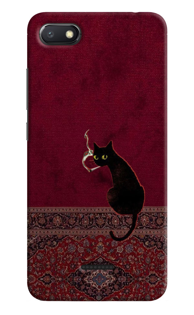 Midnight Cat Redmi 6A Hard Case Back Cover by Casekaro