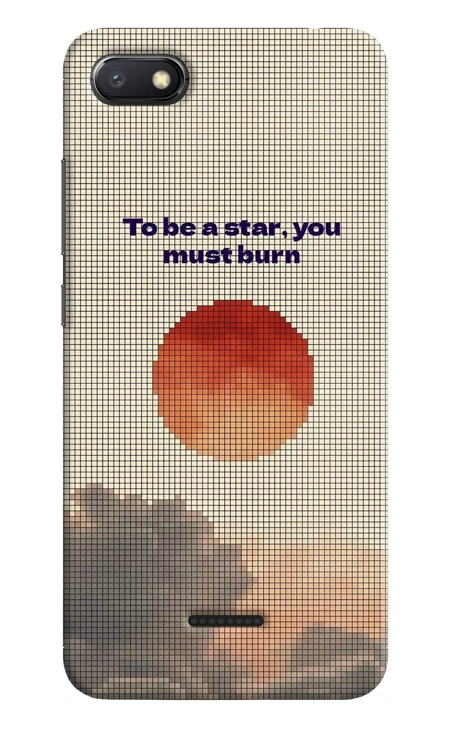 Pixel Sun Redmi 6A Back Cover, Hard case