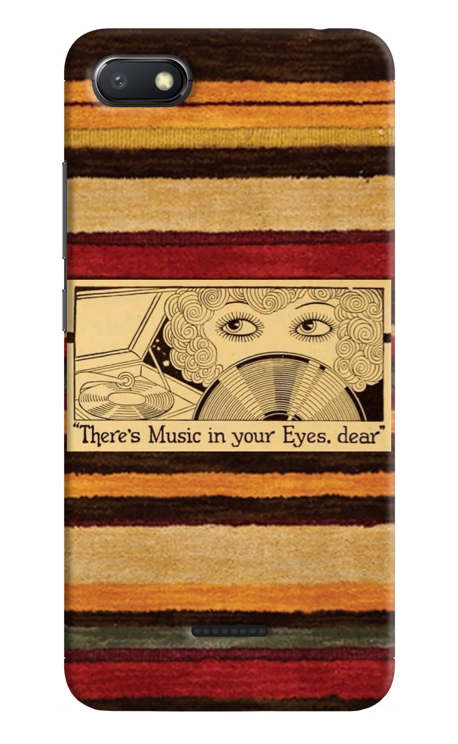 Vinyl Stripes Redmi 6A Back Cover, Hard case