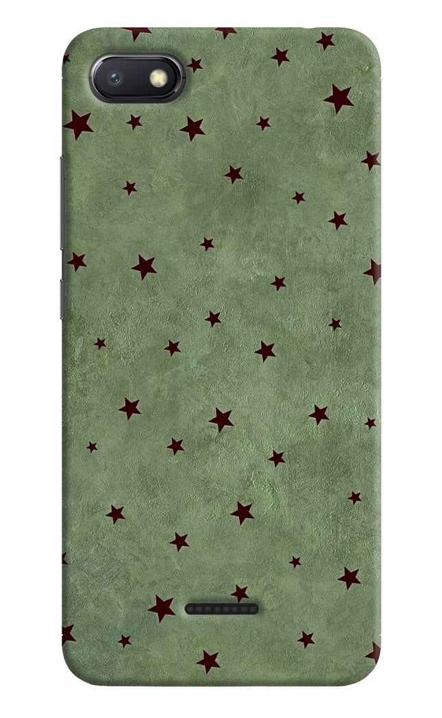 Green Stars Redmi 6A Hard Case Back Cover by Casekaro