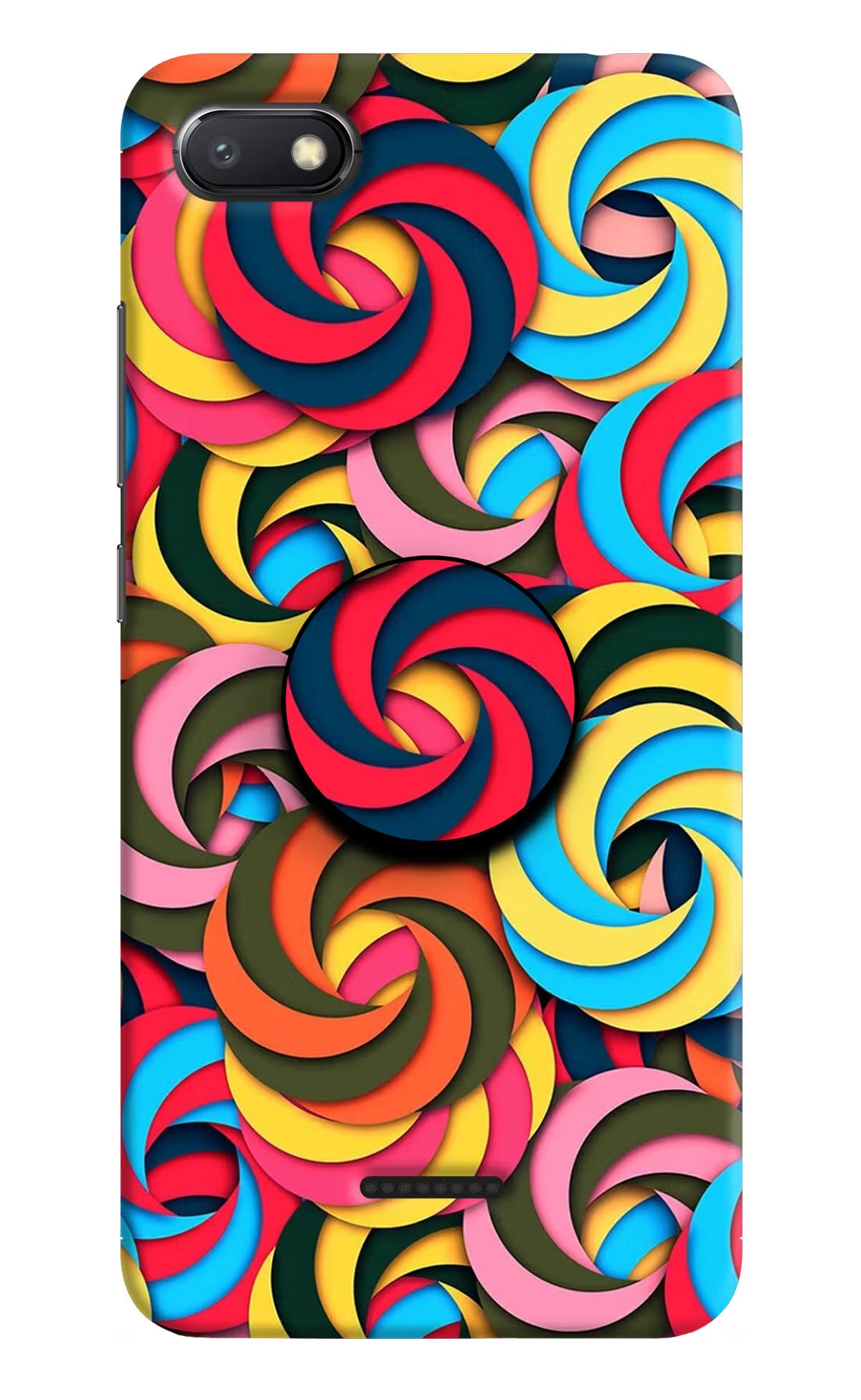 Spiral Pattern Redmi 6A Pop Case by Casekaro